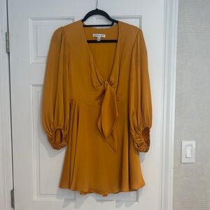 Shona Joy Amber Mini Dress with Front Tie